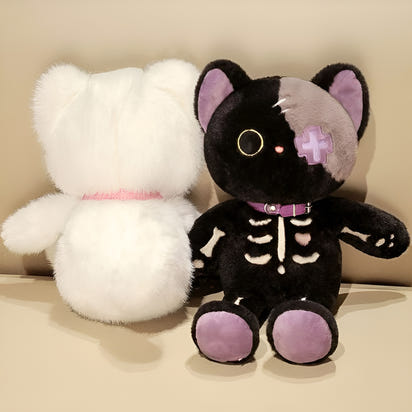 Kawaii Devil Skeleton Cat Plush Toy