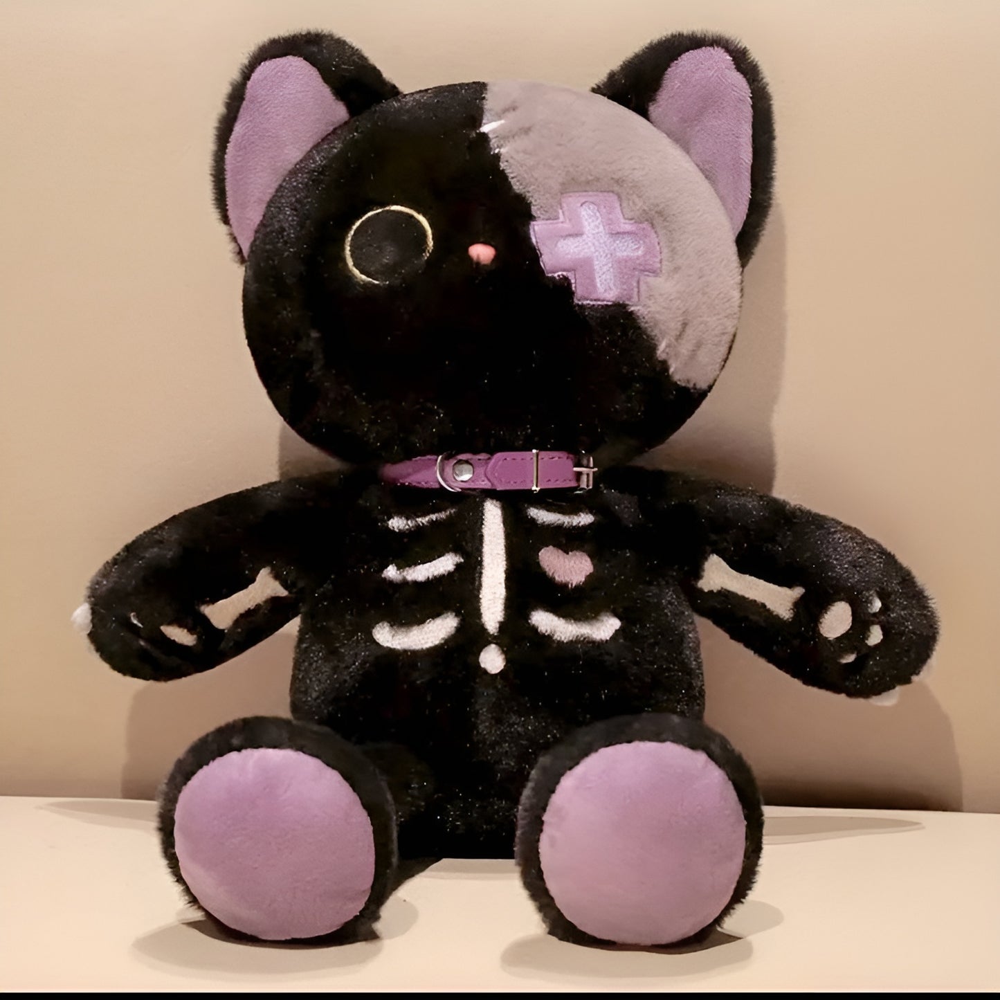 Kawaii Devil Skeleton Cat Plush Toy