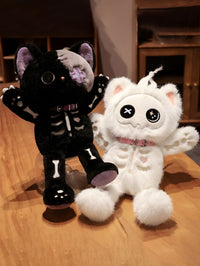 Kawaii Devil Skeleton Cat Plush Toy