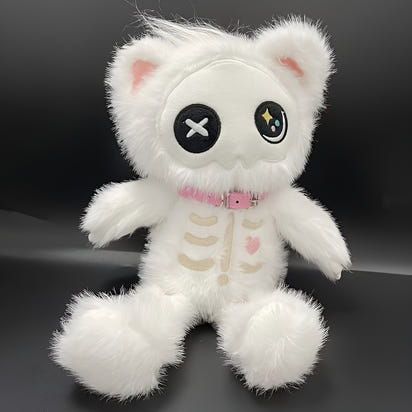 Kawaii Devil Skeleton Cat Plush Toy